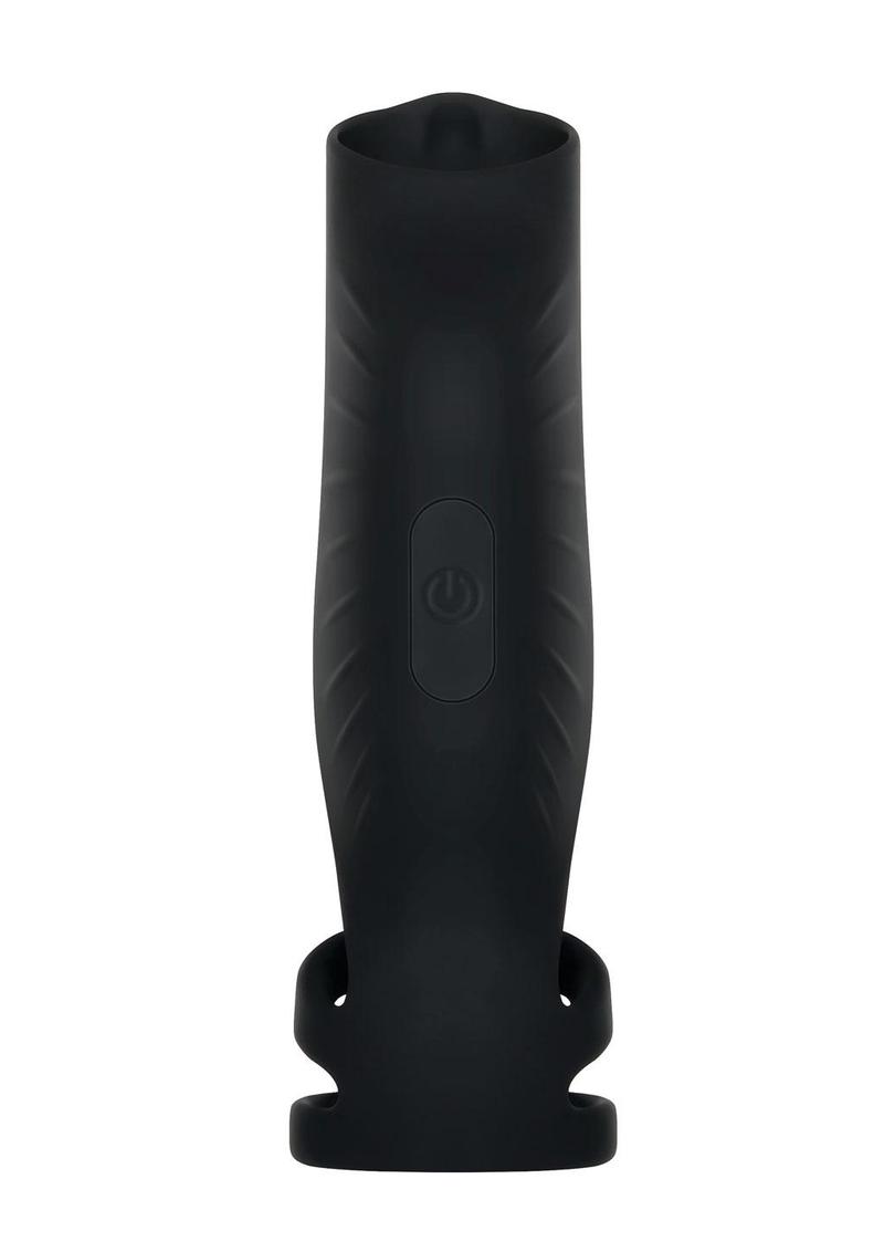 Gender X Rocketeer Rechargeable Silicone Penis Sleeve - Black – J&A  Consulting